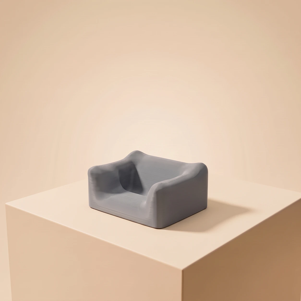 The Phone Couch in Moon Grey