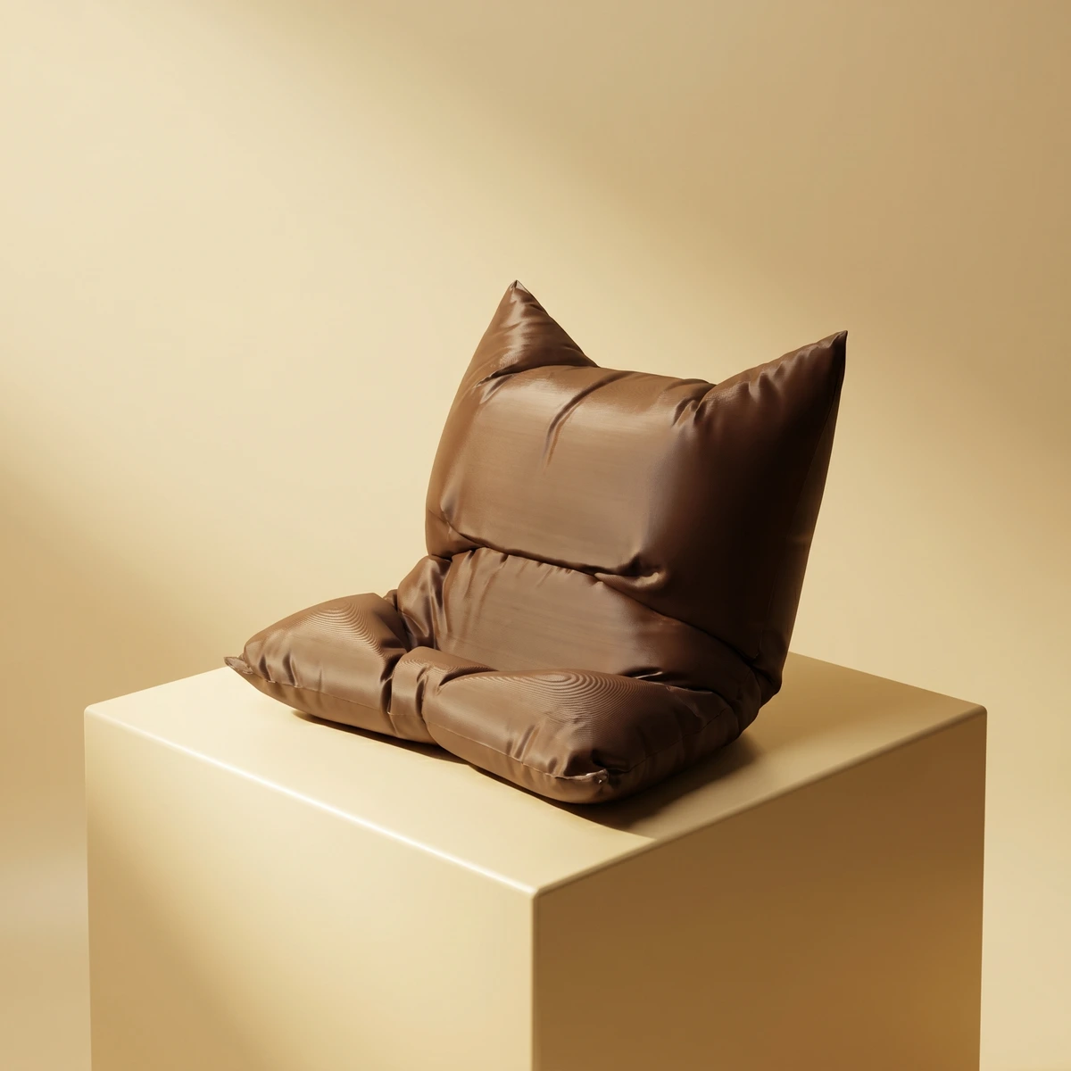The Phone Pillow in Chocolate Brown